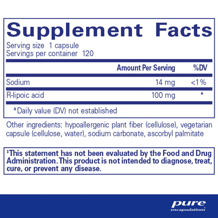 R-Lipoic Acid (Stabilized) 120's