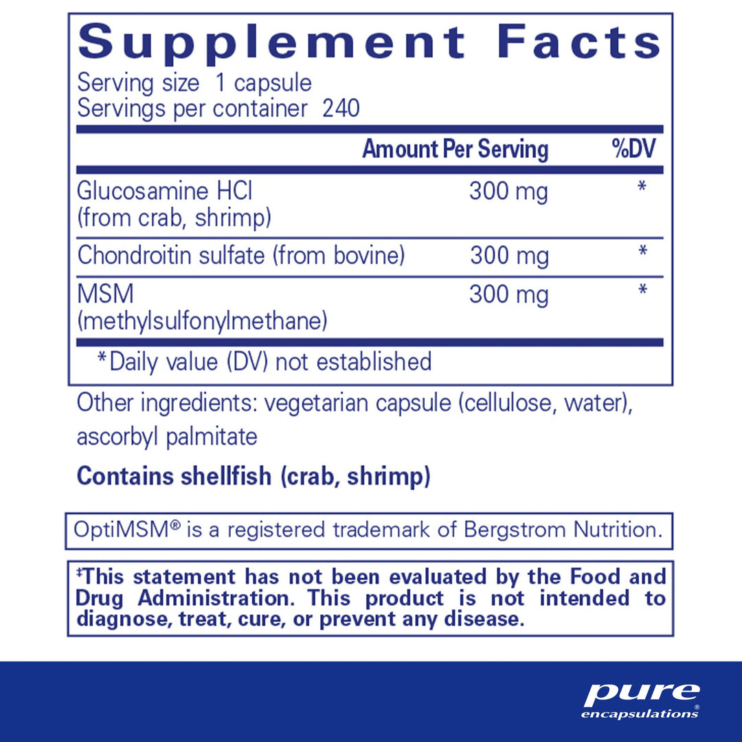 Glucosamine Chondroitin with MSM 240's