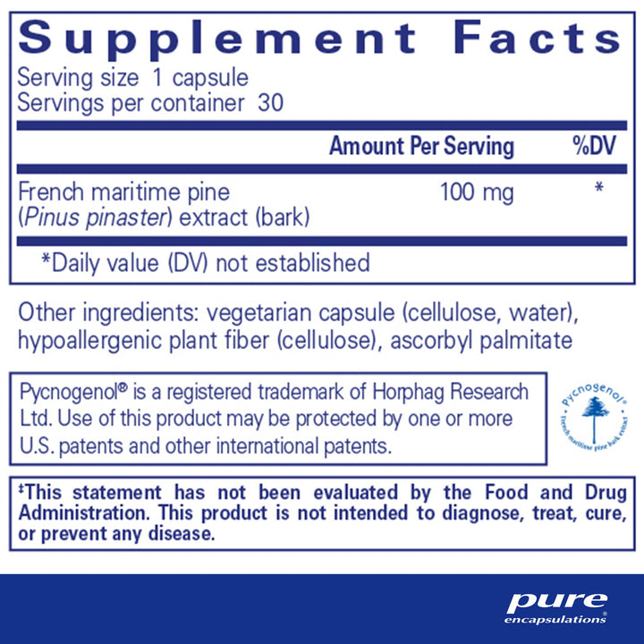 Pycnogenol® 100 mg. 30's