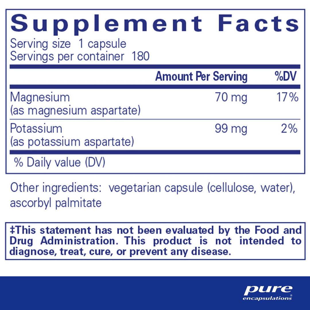Potassium/Magnesium (aspartate) 180's