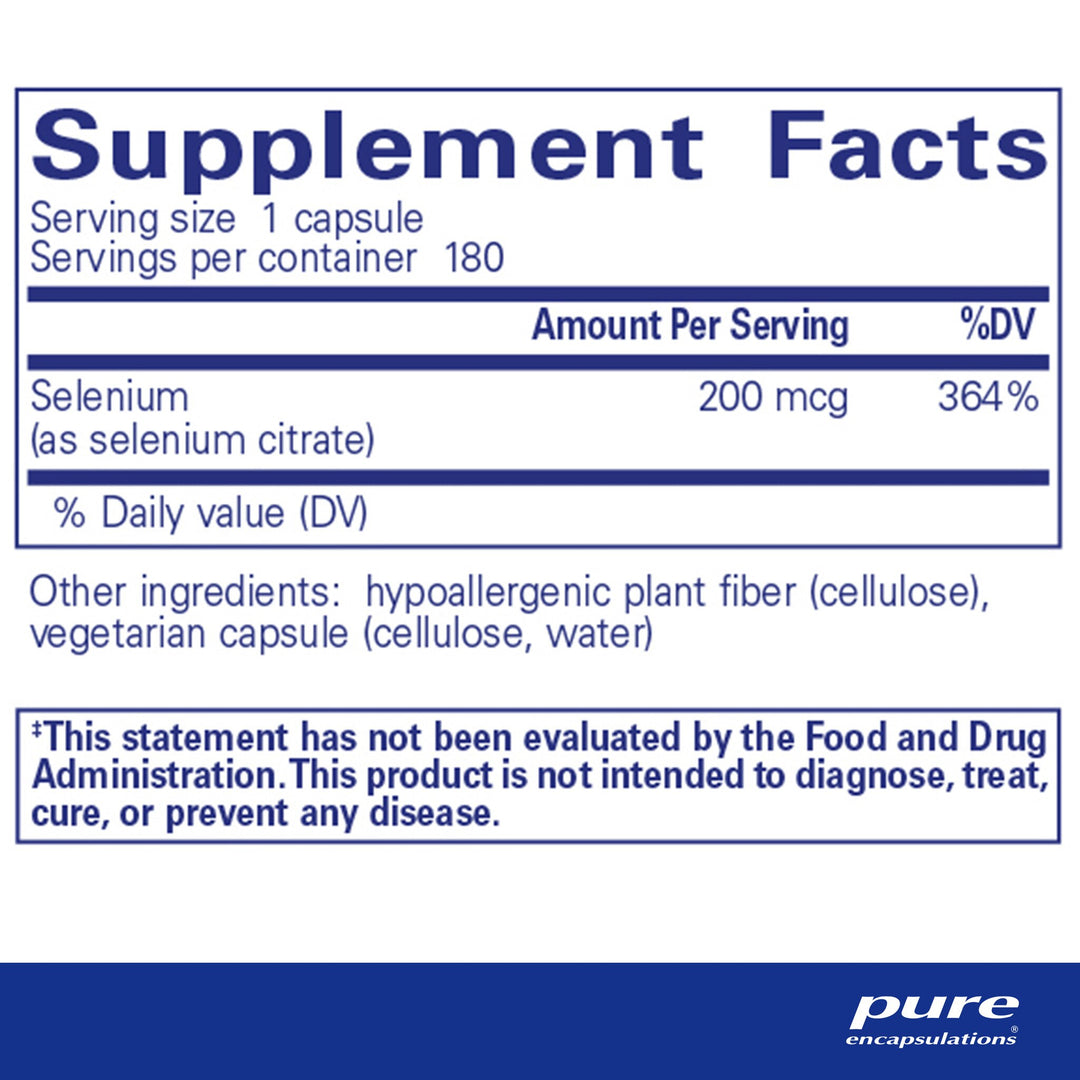 Selenium (citrate) 180's