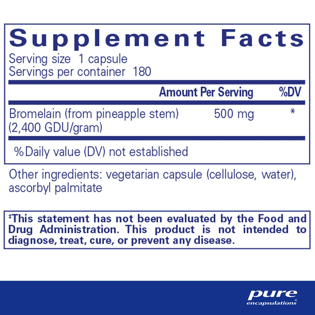 Bromelain 2400 500 mg. 180's