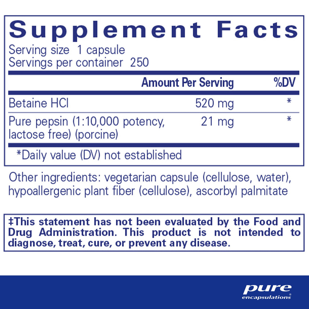 Betaine HCl Pepsin