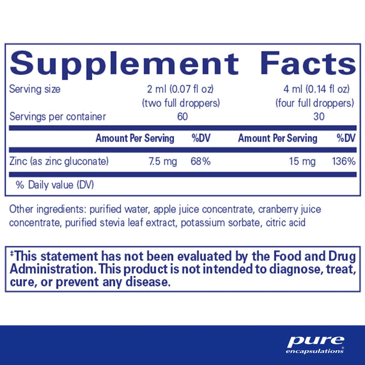Zinc liquid 15 mg