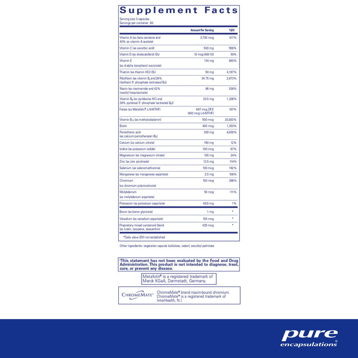 Nutrient 950® A without copper & iron 180's