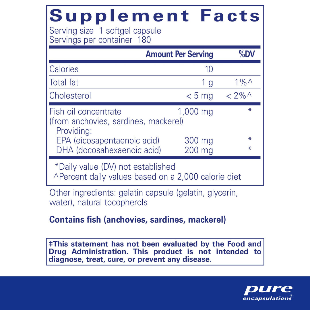 EPA/DHA essentials 1,000 mg. 180's