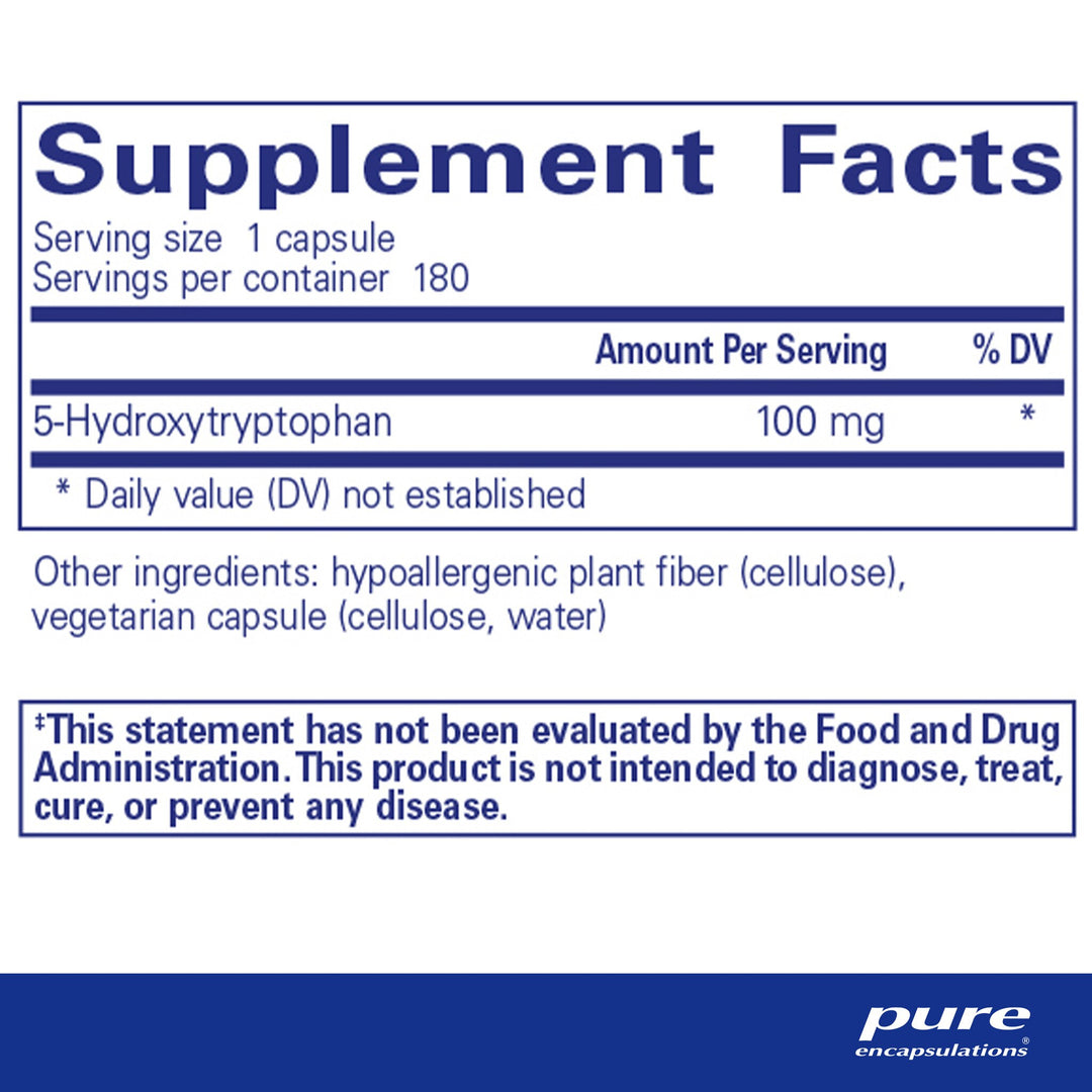 5-HTP (5-Hydroxytryptophan) 100 mg. 180's