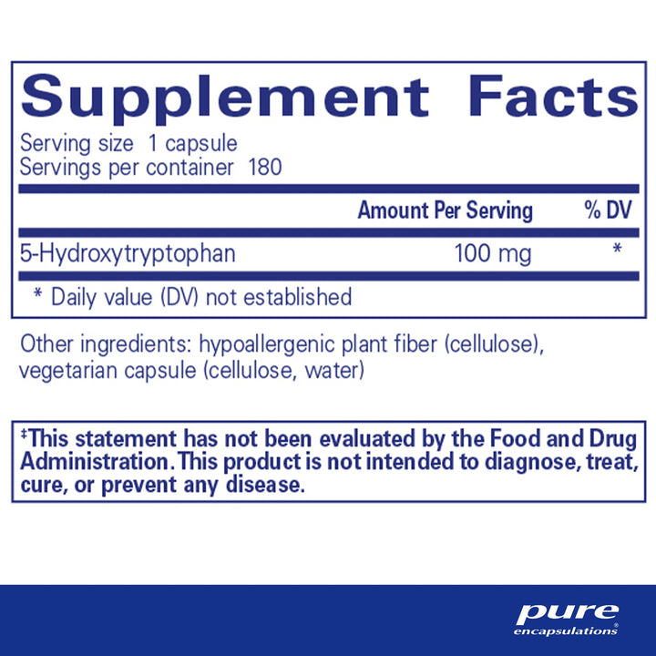 5-HTP (5-Hydroxytryptophan) 100 mg. 180's