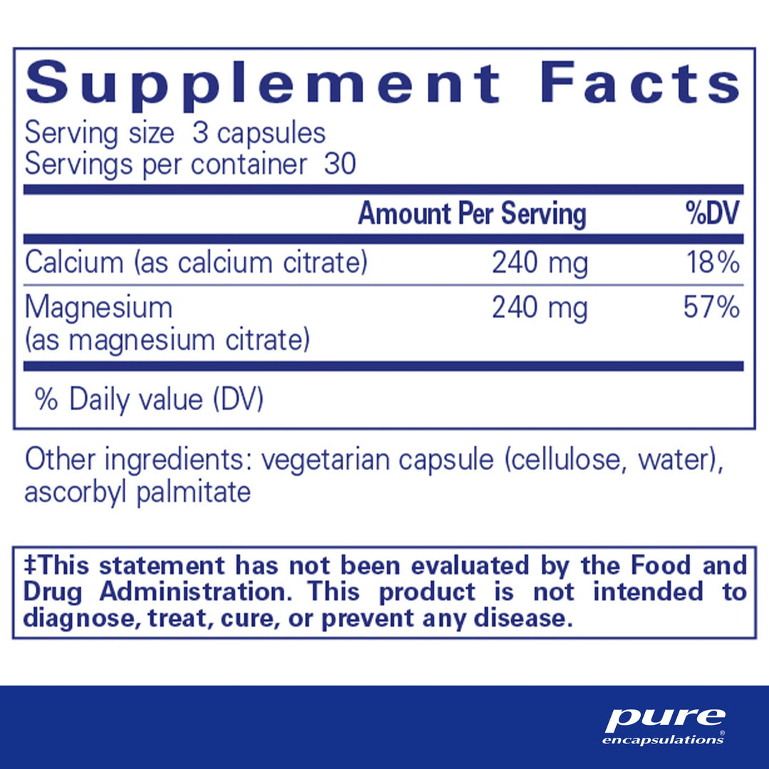 Calcium/Magnesium (citrate) 90's