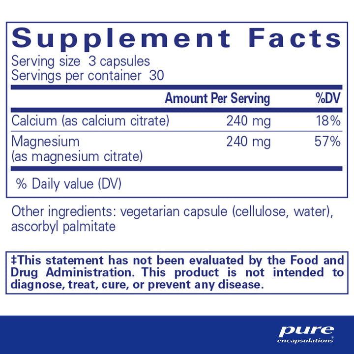 Calcium/Magnesium (citrate) 90's
