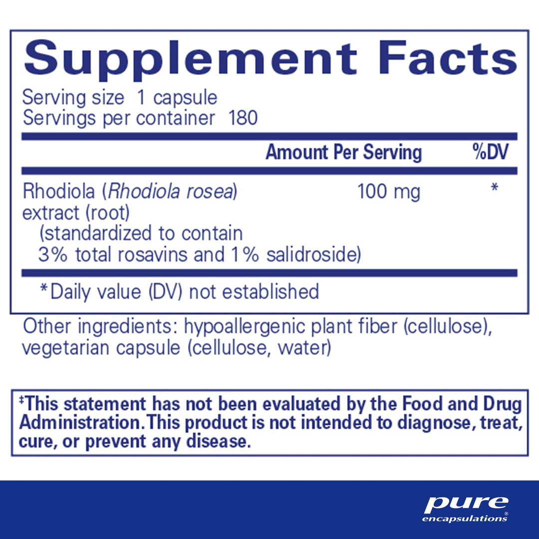 Rhodiola Rosea 180's