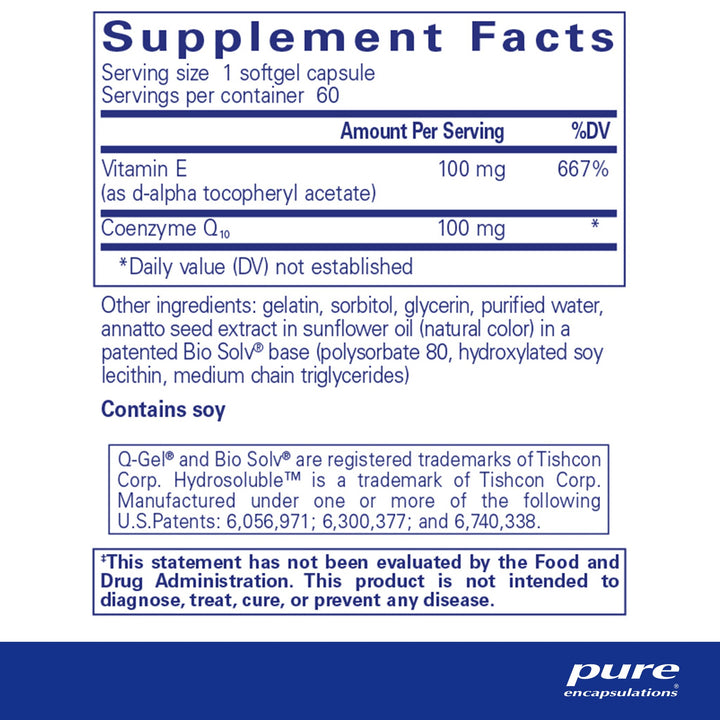 Q-Gel® (Hydrosoluble™ CoQ10) 100 mg 60's