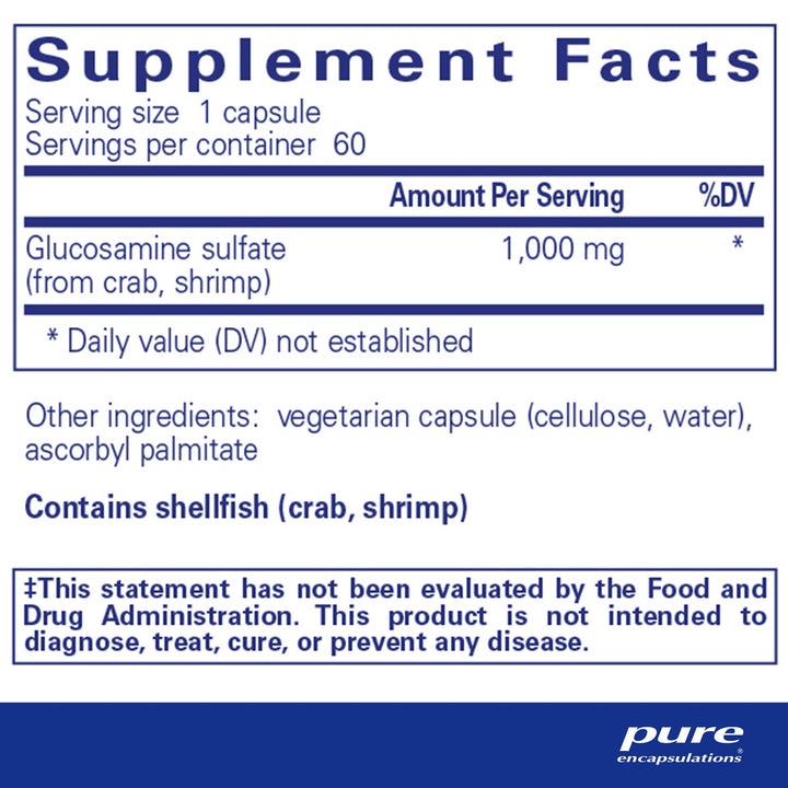 Glucosamine Sulfate 1,000 mg. 60's