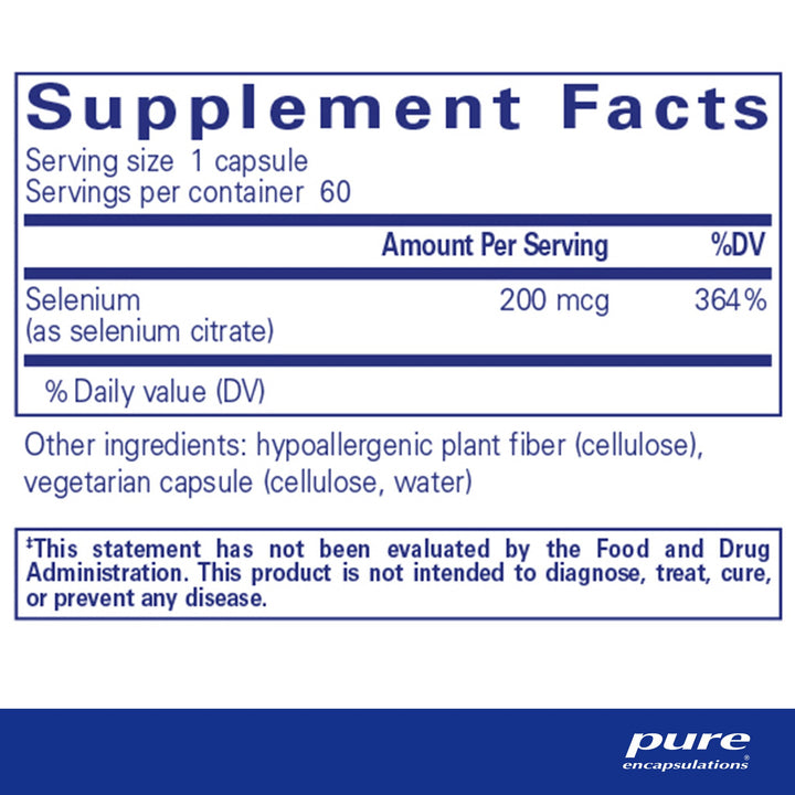 Selenium (citrate) 60's
