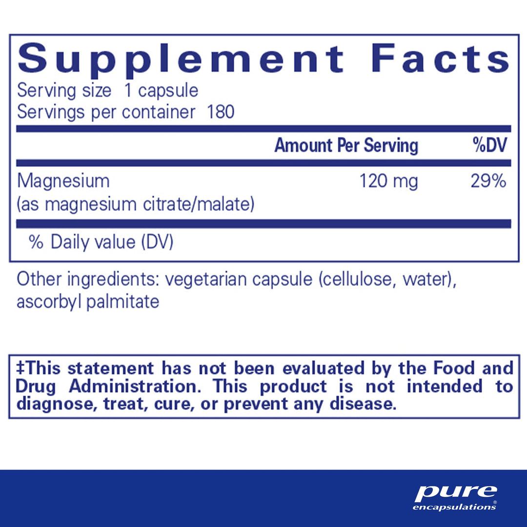 Magnesium (citrate/malate) 180's