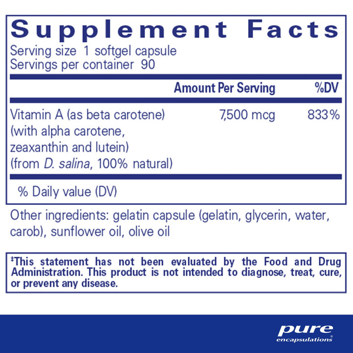 Beta Carotene (w/Mixed Carotenoids) 90's