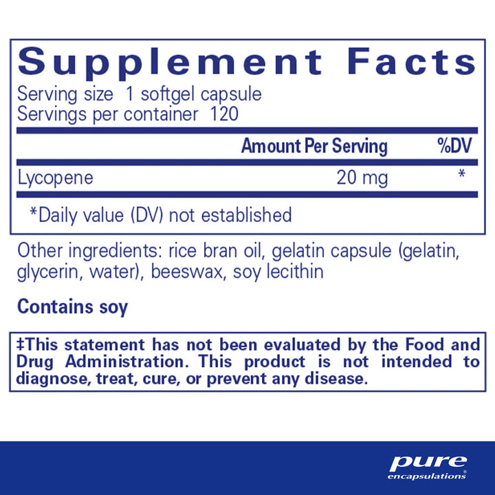 Lycopene 20 mg. 120's