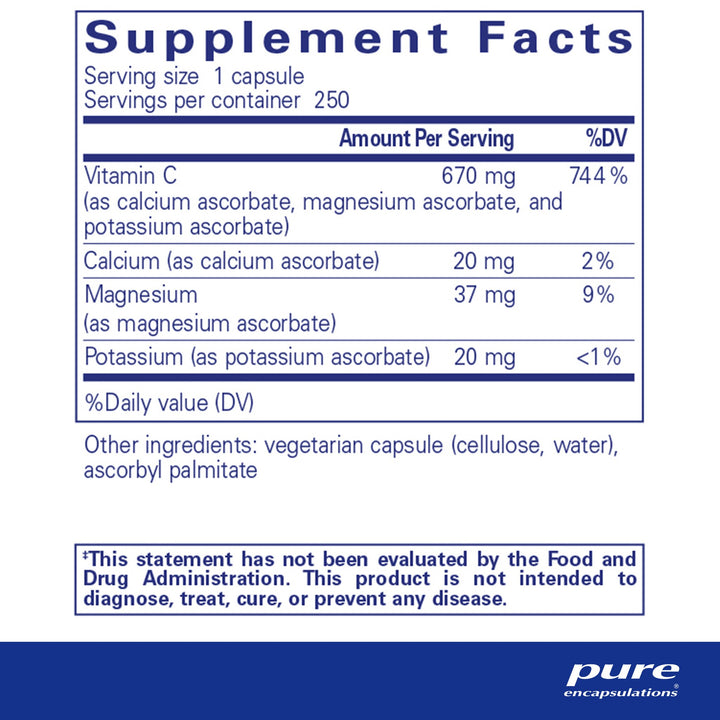 Buffered Ascorbic Acid Capsules