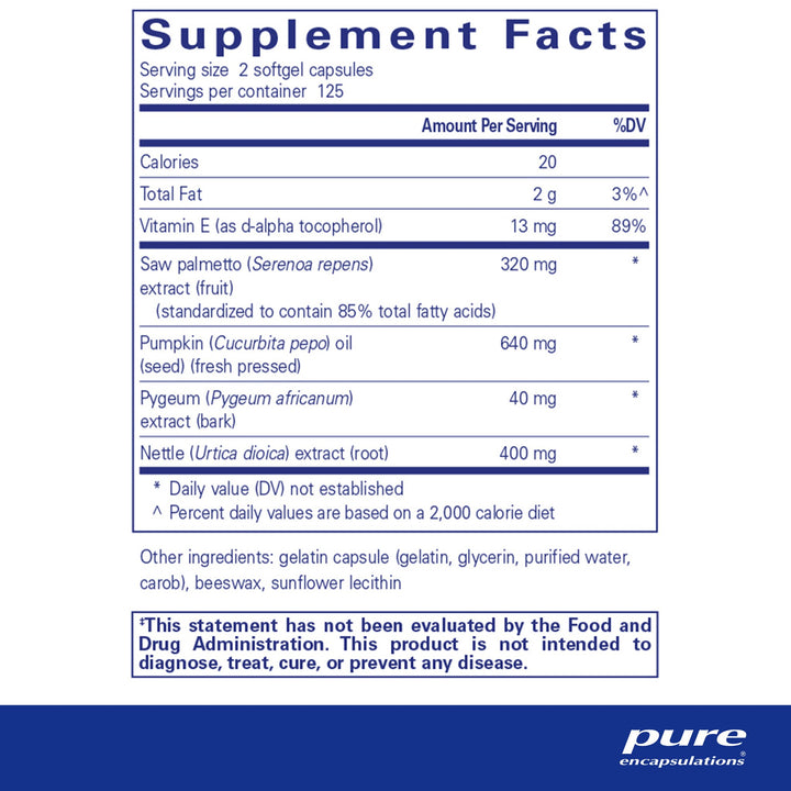 Saw Palmetto Plus w/Nettle Root 250's