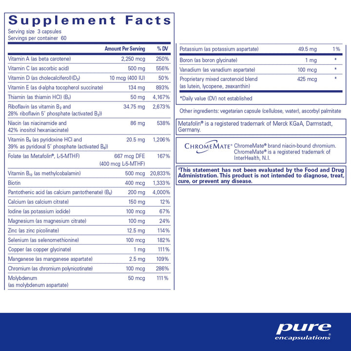 Nutrient 950® w/o Iron 180's