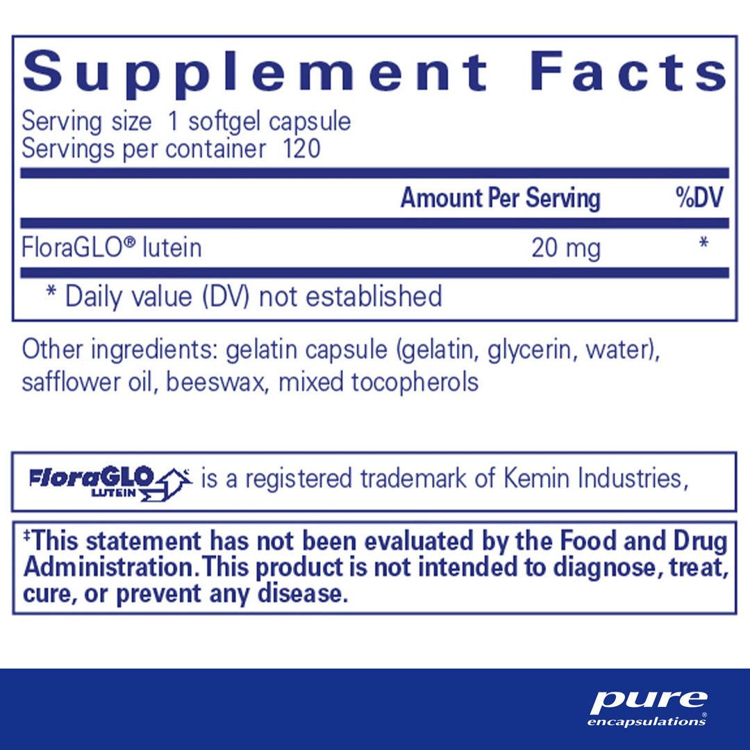 Lutein 20 mg. 120's