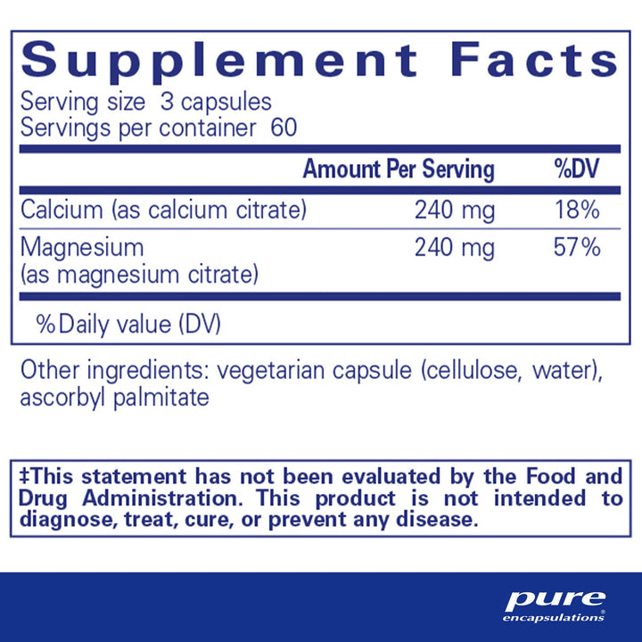 Calcium/Magnesium (citrate) 180's