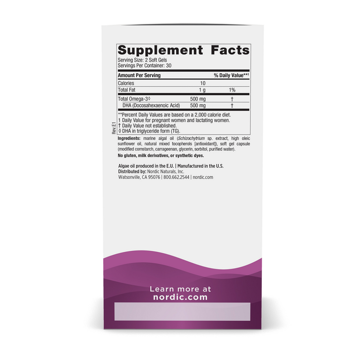 Nordic Naturals Prenatal DHA Vegan 60 Caps