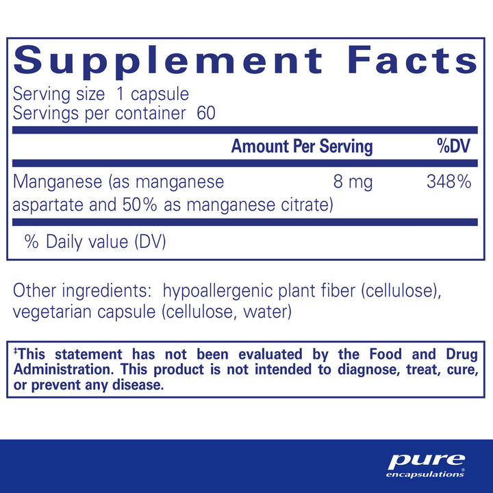 Manganese (aspartate/citrate)