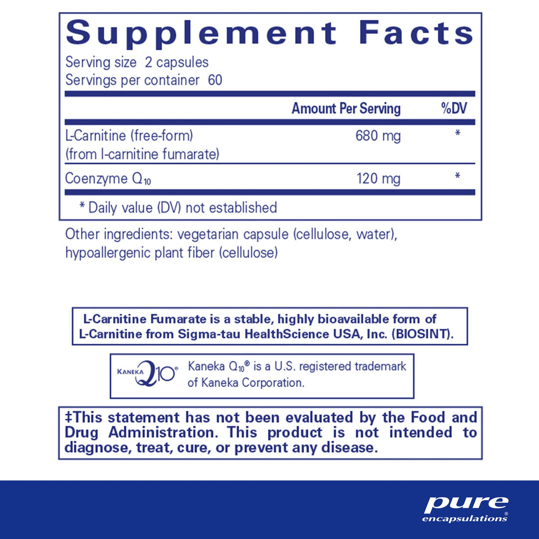 CoQ10 l-Carnitine Fumarate 120's