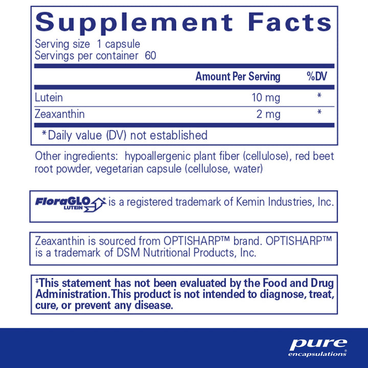 Lutein/Zeaxanthin 60's