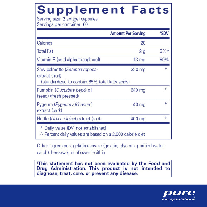 Saw Palmetto Plus w/Nettle Root 120's