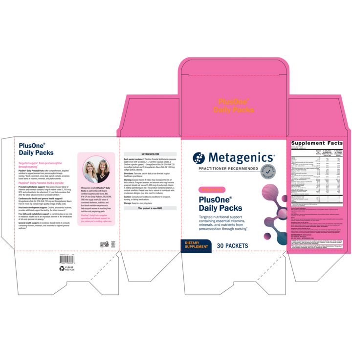 Metagenics PlusOne™ Daily Prenatal Packs 30 Count