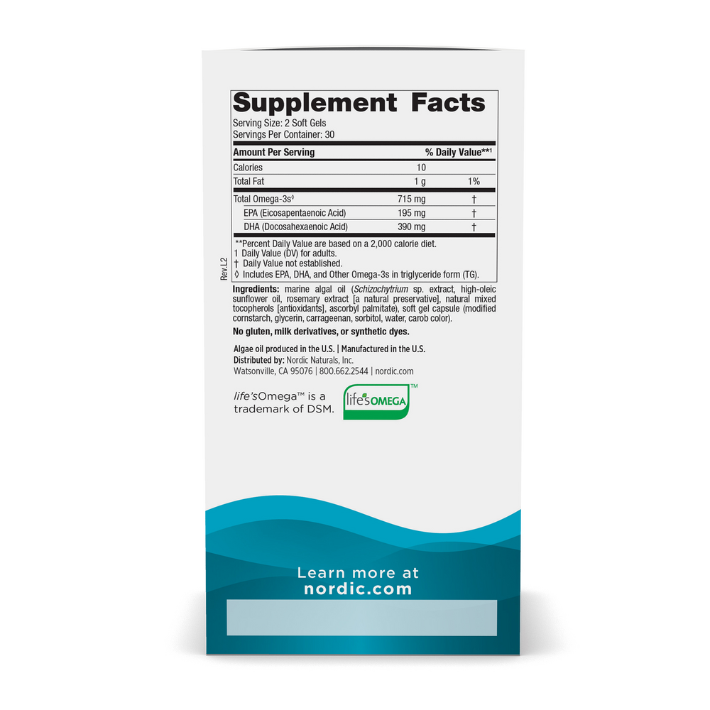 Nordic Naturals Algae Omega 30 Caps