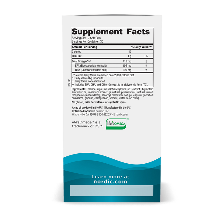 Nordic Naturals Algae Omega 30 Caps