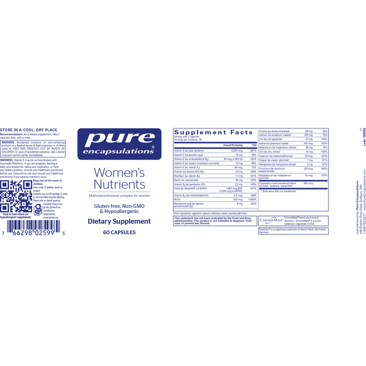 PreNatal Nutrients 60's