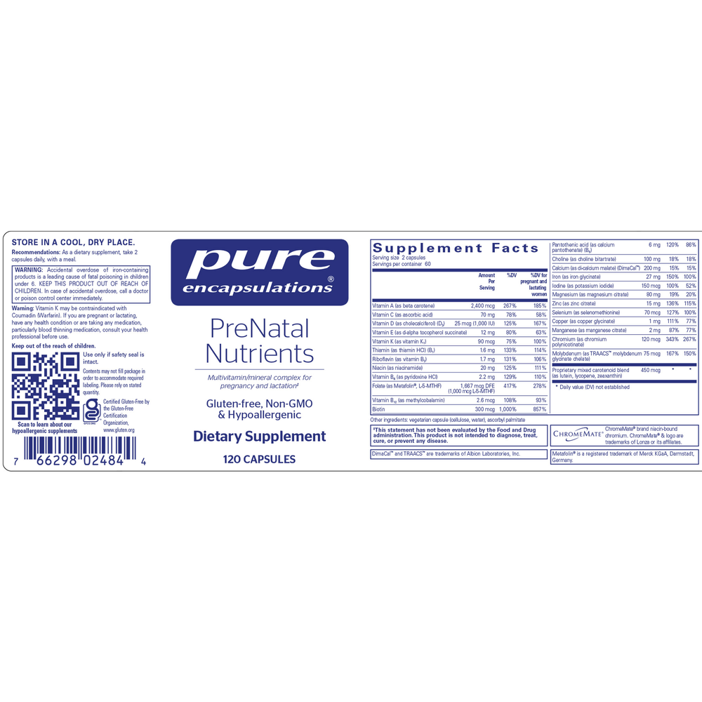 PreNatal Nutrients 120's