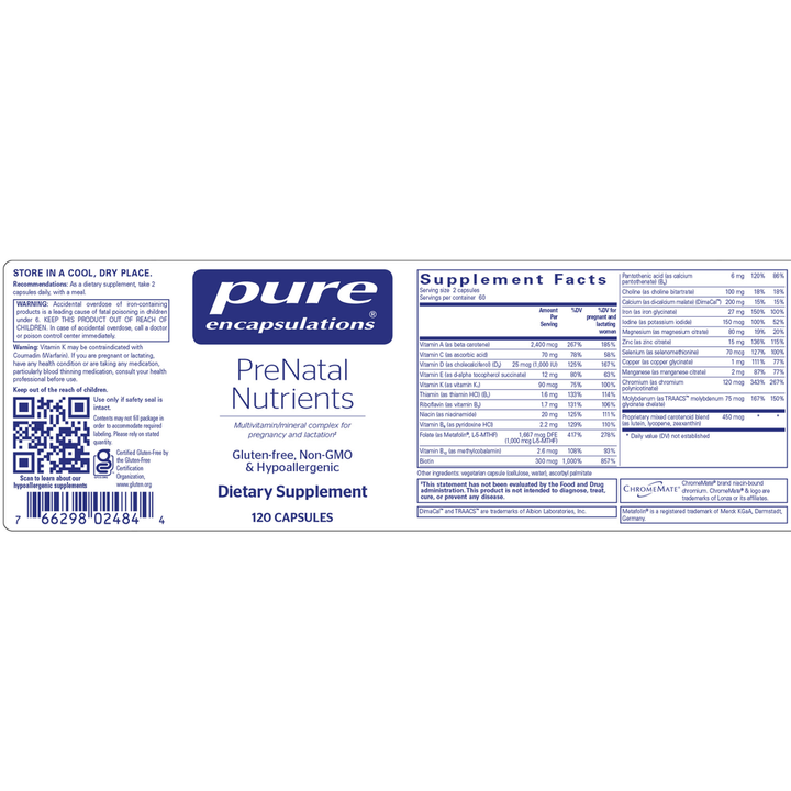 PreNatal Nutrients 120's